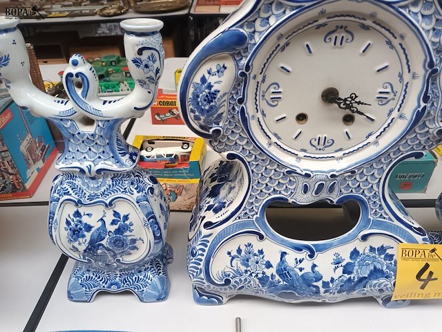 Lot 467 - klokstel delft - afbeelding 3 van  5