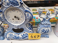 Lot 467 - klokstel delft - afbeelding 4 van  5