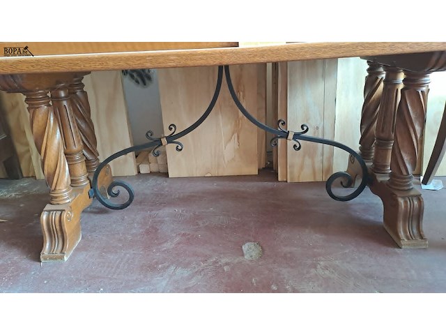 Lot 47 - antieken belgische barkast in massief eikenhout - afbeelding 3 van  5
