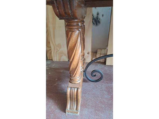 Lot 47 - antieken belgische barkast in massief eikenhout - afbeelding 5 van  5