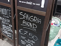 Lot 47 - dubbelzijdig stoepbord - afbeelding 1 van  3