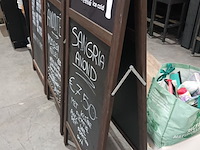 Lot 47 - dubbelzijdig stoepbord - afbeelding 2 van  3