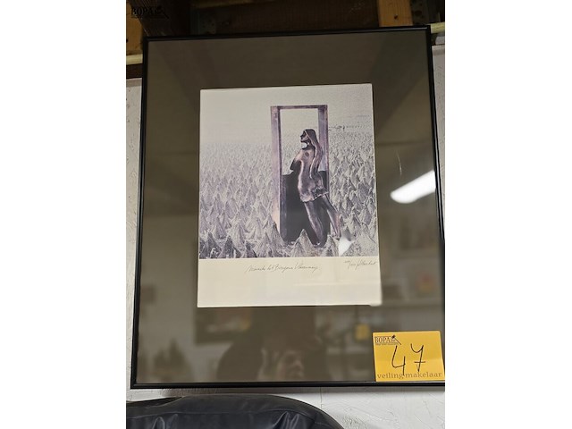 Lot 47 - litho jeff claerhout genummerd - afbeelding 1 van  4