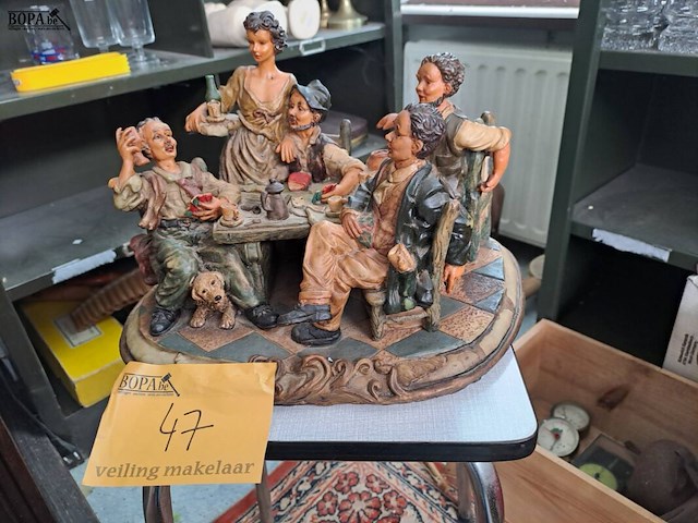 Lot 47 - lot vintage tafereel taverne - afbeelding 1 van  1