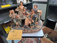 Lot 47 - lot vintage tafereel taverne - afbeelding 1 van  1