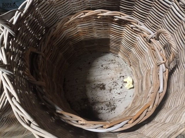 Lot 47 - rieten mand. 2 stuks - afbeelding 3 van  3