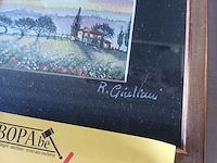 Lot 47 - schilderij toscane. 3 stuks - afbeelding 2 van  5