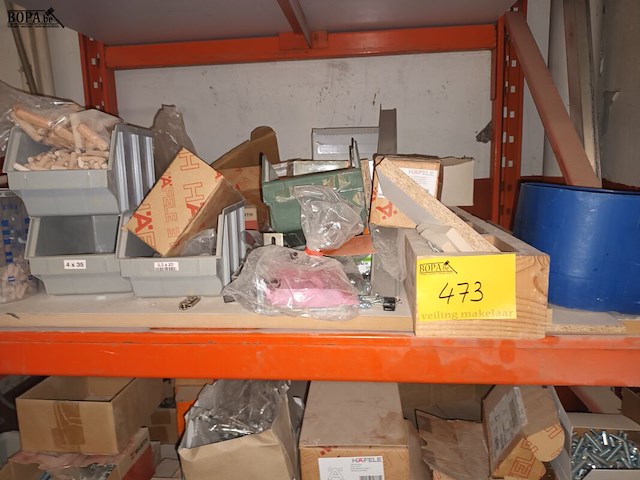 Lot 473 - bevestigingsmateriaal. inhoud rek - afbeelding 8 van  8
