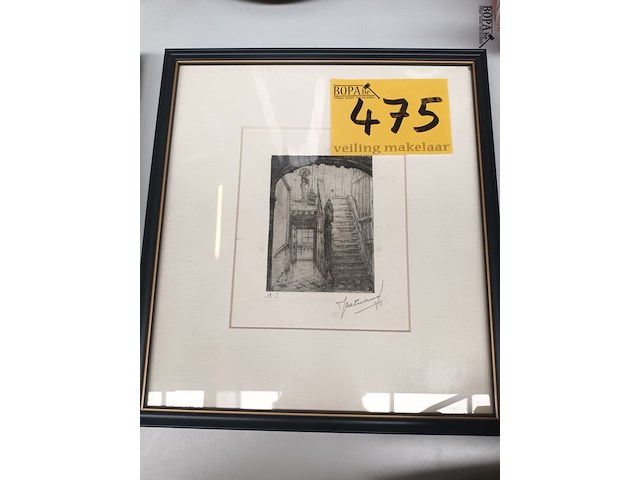 Lot 475 - kader traphal - afbeelding 1 van  3