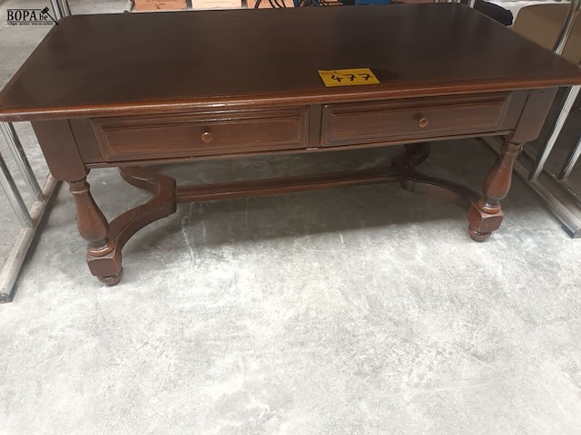 Lot 477 - salontafel met 2 lades - afbeelding 1 van  3