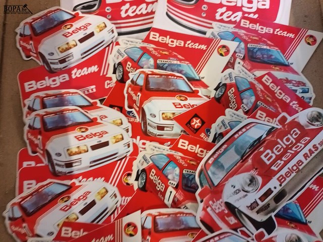 Lot 48 - belga racing stickers. 24 stuks - afbeelding 3 van  4