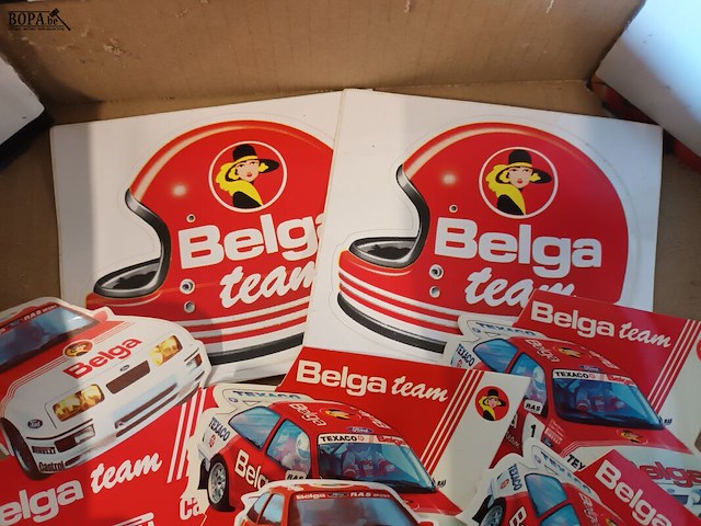 Lot 48 - belga racing stickers. 24 stuks - afbeelding 4 van  4