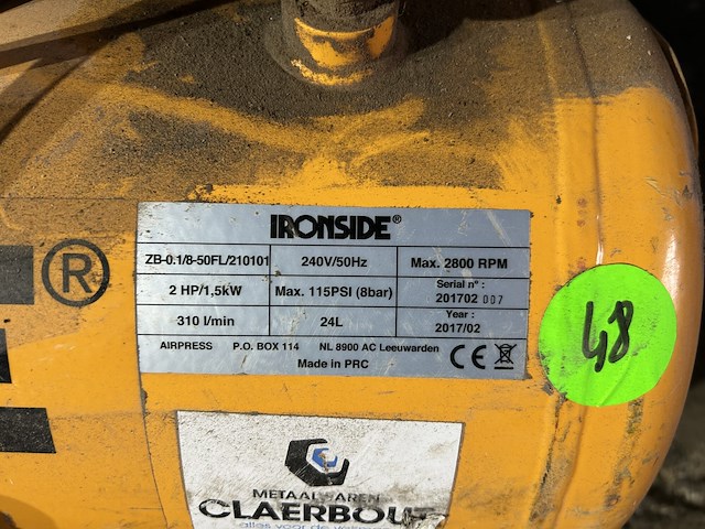 Lot 48 - ironside compressor - afbeelding 2 van  2