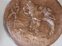 Lot 48 - sierborden keramiek. 5 stuks - afbeelding 4 van  5