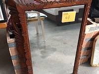 Lot 48 - vintage spiegel houten lijst - afbeelding 1 van  4