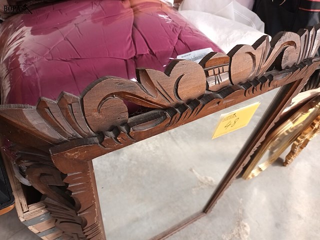 Lot 48 - vintage spiegel houten lijst - afbeelding 2 van  4