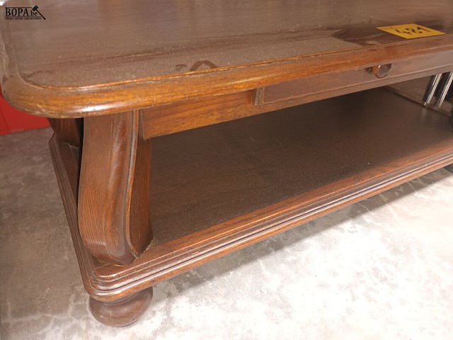 Lot 481 - eiken salontafel - afbeelding 3 van  3