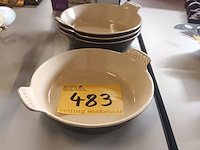 Lot 483 - ovenschaal le creuset. 4 stuks - afbeelding 2 van  3
