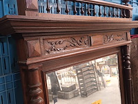 Lot 49 - antieke houten spiegel - afbeelding 2 van  4