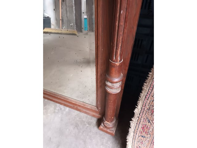 Lot 49 - antieke houten spiegel - afbeelding 3 van  4