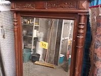 Lot 49 - antieke houten spiegel - afbeelding 4 van  4