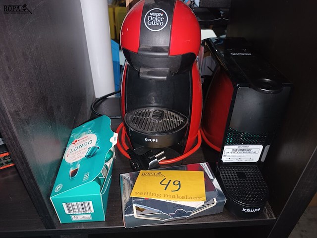 Lot 49 - espresso machine krups. 2 stuks - afbeelding 1 van  4