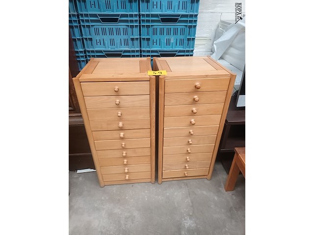Lot 49 - ladekastjes. 2 stuks - afbeelding 1 van  4