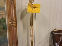 Lot 49 - onyx/koper asbak op voet - afbeelding 1 van  4