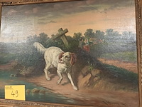 Lot 49 - schilderij hond - afbeelding 2 van  6