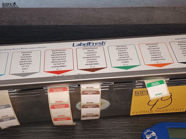 Lot 49 - thermometer en haccp etiketten - afbeelding 5 van  5