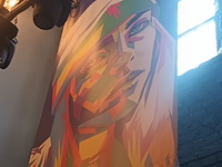 Lot 49 - zeil met afbeelding billie eilish - afbeelding 3 van  3