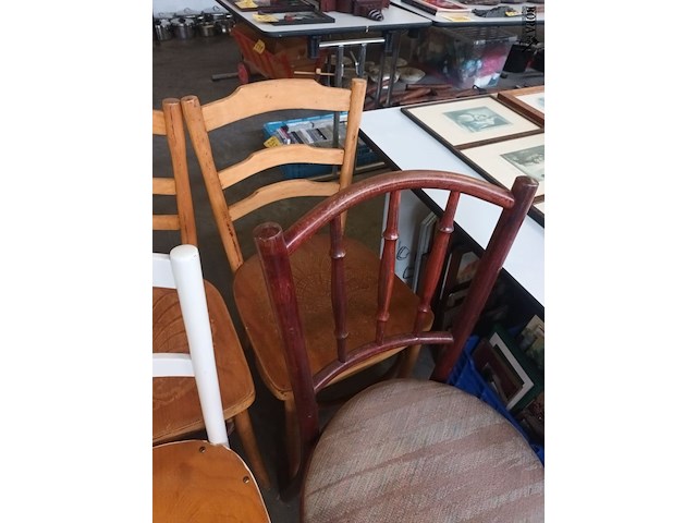 Lot 492 - stoelen thonet stijl. 4 stuks - afbeelding 3 van  4