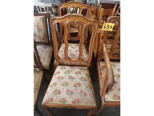 Lot 494 - stoelen louis xv. 3 stuks - afbeelding 2 van  5