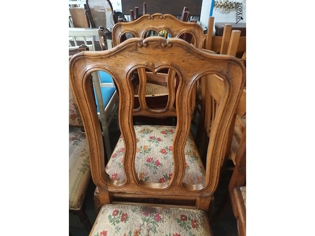 Lot 494 - stoelen louis xv. 3 stuks - afbeelding 3 van  5
