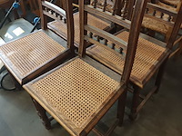 Lot 496 - antieke stoelen. 4 stuks - afbeelding 2 van  4