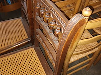 Lot 496 - antieke stoelen. 4 stuks - afbeelding 4 van  4