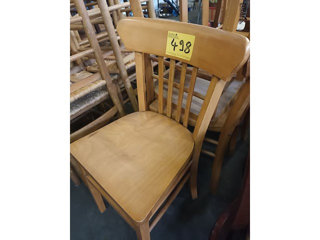 Lot 498 - café stoel. 5 stuks - afbeelding 2 van  3