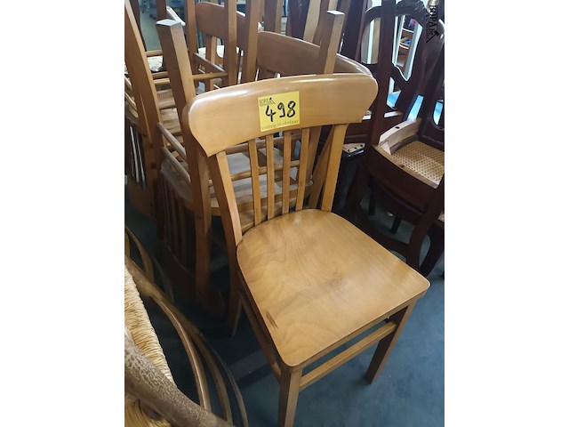 Lot 498 - café stoel. 5 stuks - afbeelding 3 van  3
