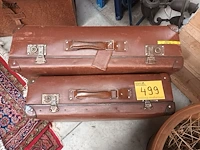 Lot 499 - vintage reiskoffers. 2 stuks - afbeelding 2 van  3