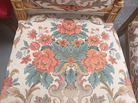 Lot 5 - antieke vergulde stoelen. 2 stuks - afbeelding 3 van  5