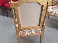 Lot 5 - antieke vergulde stoelen. 2 stuks - afbeelding 4 van  5