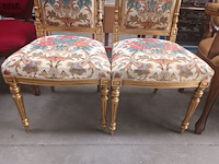 Lot 5 - antieke vergulde stoelen. 2 stuks - afbeelding 5 van  5