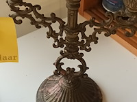 Lot 5 - koperen kandelaars. 2 stuks - afbeelding 3 van  4