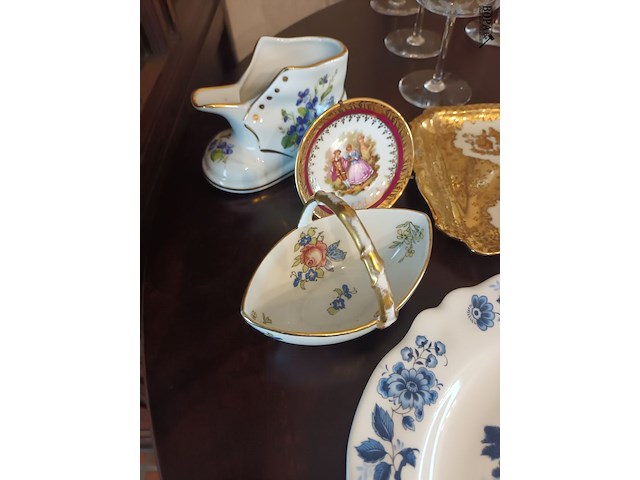 Lot 5 - limoges porselein. 6 stuks - afbeelding 3 van  6
