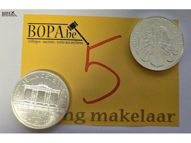 Lot 5 - oostenrijk wiener philharmoniker 2022 – 2 x 1,50 euro - afbeelding 1 van  3