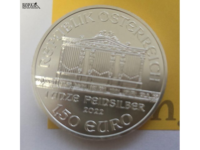 Lot 5 - oostenrijk wiener philharmoniker 2022 – 2 x 1,50 euro - afbeelding 3 van  3