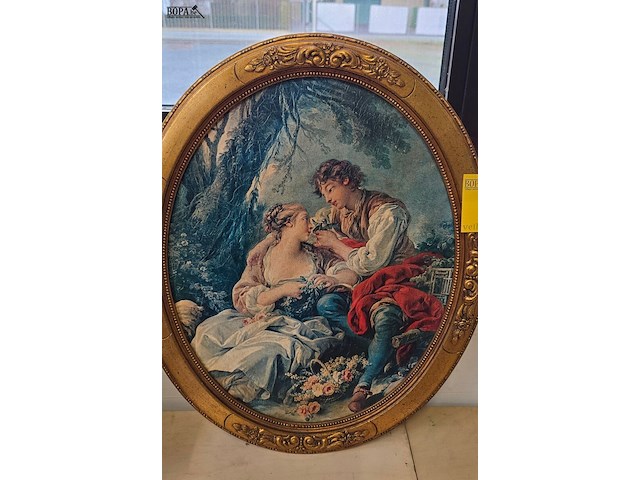 Lot 5 - ovalen kaders, la cage en een vintage herbarium - afbeelding 2 van  3