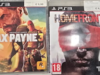 Lot 5 - playstation 3 console + 2 controllers + 6 spellen - afbeelding 6 van  8