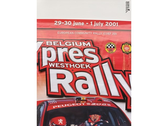 Lot 5 - poster rally ieper 2001 - afbeelding 2 van  5