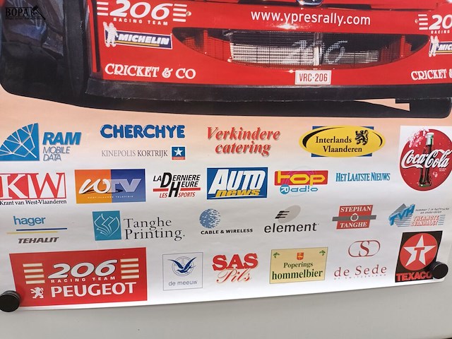 Lot 5 - poster rally ieper 2001 - afbeelding 4 van  5